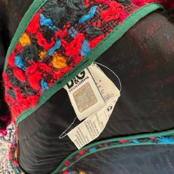 Dolce and Gabbana tweed and denim jacket - Picture 9 of 9